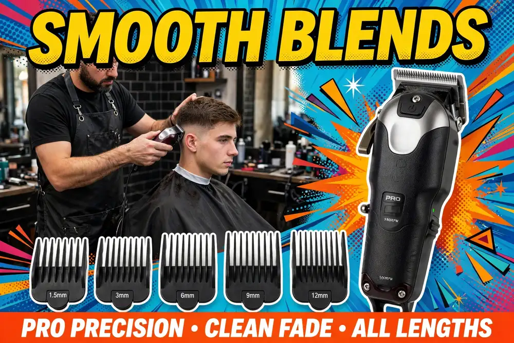 Hair clipper with guide combs
